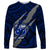 Polynesian Samoa Long Sleeve Shirt with Coat Of Arms Claws Style - Blue LT6 Unisex Blue - Polynesian Pride