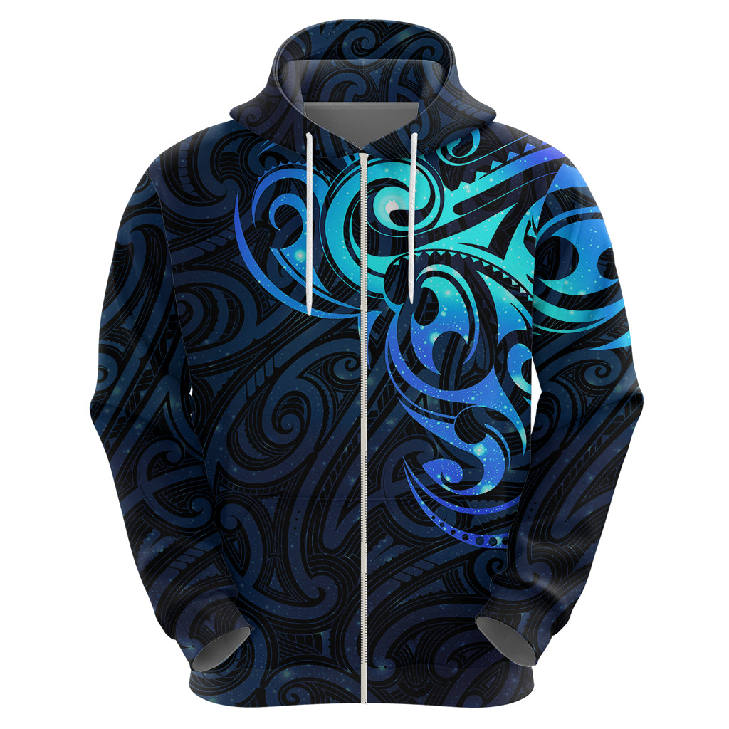 Matariki New Zealand Hoodie Maori New Year Galaxy Sky Blue LT6 - Polynesian Pride