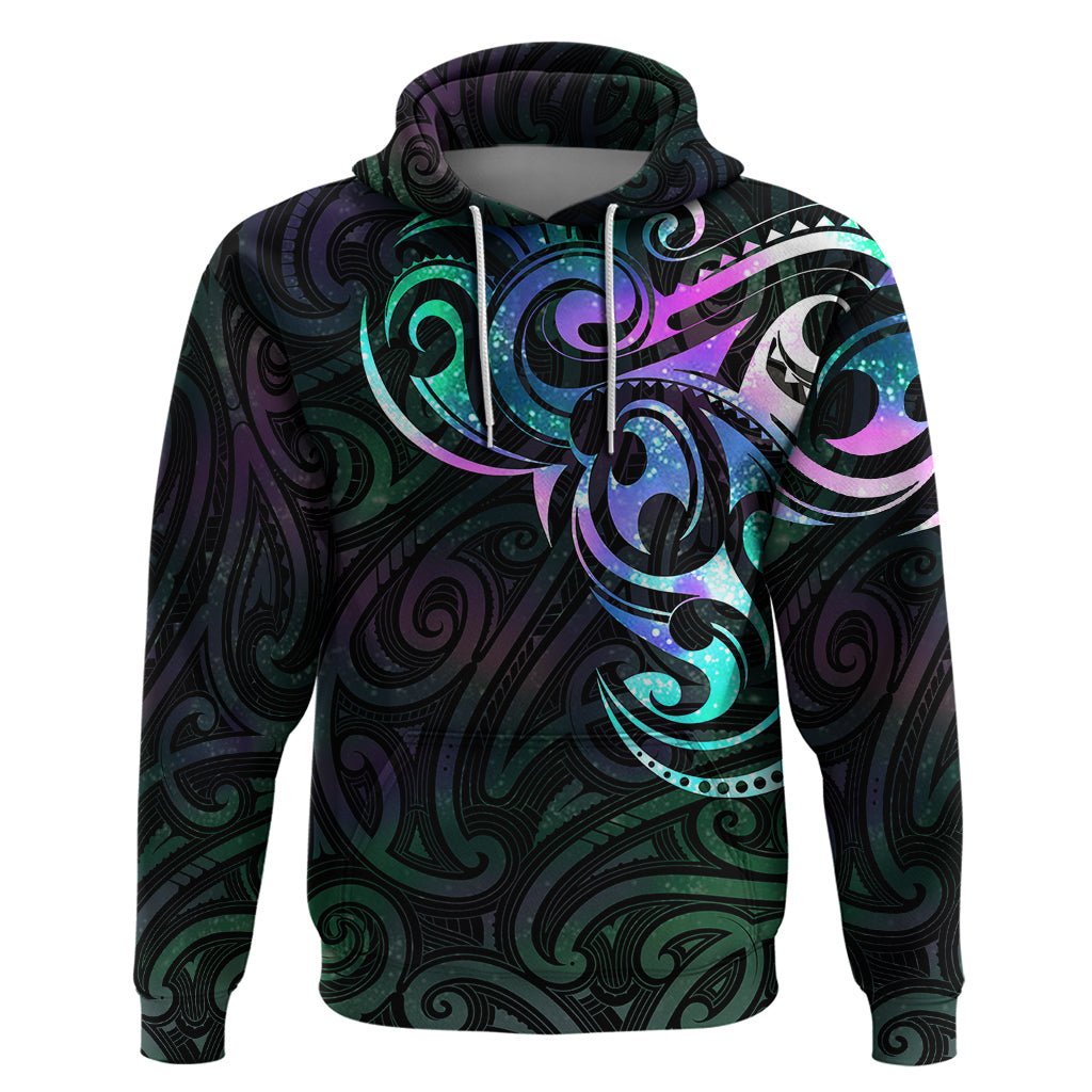 Matariki New Zealand Hoodie Maori New Year Galaxy Sky Green LT6 Green - Polynesian Pride