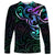 Matariki New Zealand Long Sleeve Shirt Maori New Year Galaxy Sky Green LT6 Unisex Green - Polynesian Pride