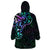 Matariki New Zealand Wearable Blanket Hoodie Maori New Year Galaxy Sky Green LT6 - Polynesian Pride