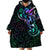 Matariki New Zealand Wearable Blanket Hoodie Maori New Year Galaxy Sky Green LT6 - Polynesian Pride