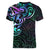 Matariki New Zealand Women V Neck T Shirt Maori New Year Galaxy Sky Green LT6 - Polynesian Pride