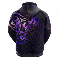 New Zealand Hoodie Maori Matariki Galaxy Sky Purple LT6 - Polynesian Pride