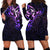 New Zealand Hoodie Dress Maori Matariki Galaxy Sky Purple LT6 - Polynesian Pride