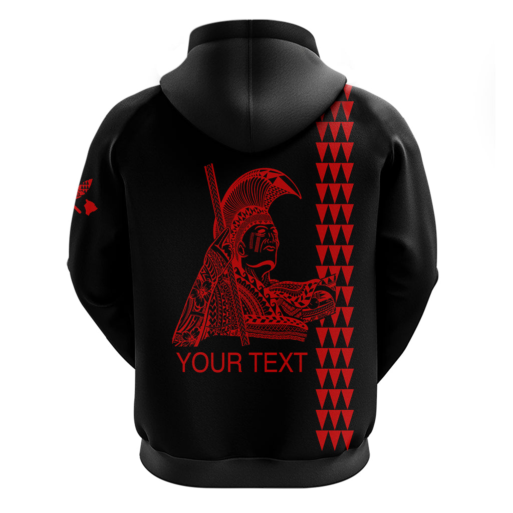 Custom Hawaii Hoodie King Kamehameha Day Red LT6 - Polynesian Pride
