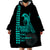 Custom Hawaii Wearable Blanket Hoodie King Kamehameha Day - Green LT6 - Polynesian Pride