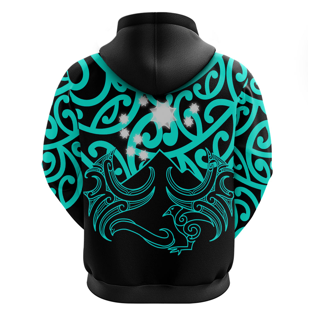 Matariki New Zealand Hoodie Maori New Year Turquoise LT6 - Polynesian Pride