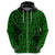 New Zealand Hoodie Maori Pattern Green LT6 - Polynesian Pride