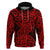 New Zealand Hoodie Maori Pattern Red LT6 Red - Polynesian Pride