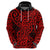 New Zealand Hoodie Maori Pattern Red LT6 - Polynesian Pride