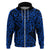 New Zealand Hoodie Maori Pattern Blue LT6 - Polynesian Pride