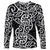 New Zealand Long Sleeve Shirt Maori Pattern White LT6 Unisex White - Polynesian Pride