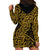 New Zealand Hoodie Dress Maori Pattern Gold LT6 - Polynesian Pride