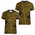 New Zealand Women V Neck T Shirt Maori Pattern Gold LT6 - Polynesian Pride