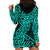 New Zealand Hoodie Dress Maori Pattern Turquoise LT6 - Polynesian Pride