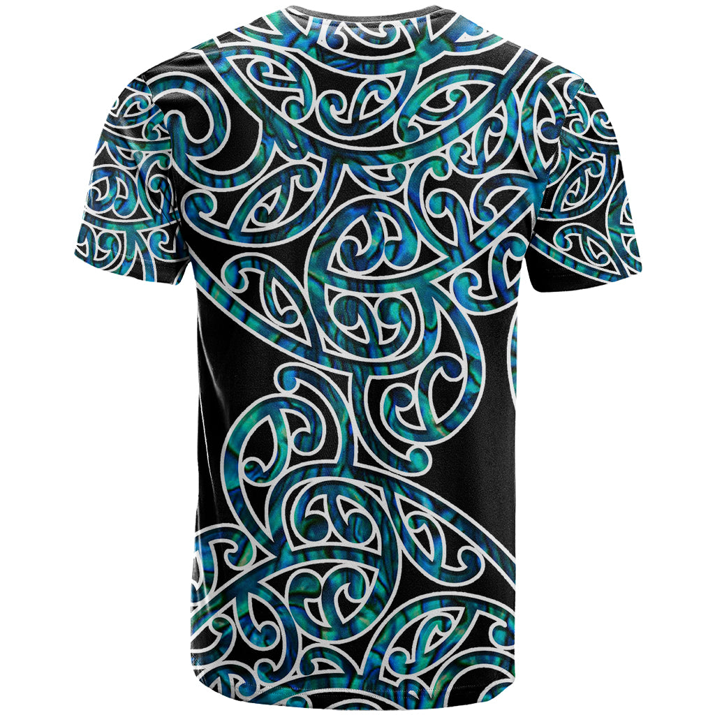 New Zealand T Shirt Maori Pattern Papua Shell LT6 - Polynesian Pride