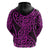 New Zealand Hoodie Maori Pattern Purple LT6 - Polynesian Pride