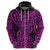 New Zealand Hoodie Maori Pattern Purple LT6 - Polynesian Pride