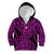 New Zealand Kid Hoodie Maori Pattern Purple LT6 Zip Hoodie Purple - Polynesian Pride