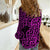 New Zealand Women Casual Shirt Maori Pattern Purple LT6 - Polynesian Pride