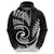 New Zealand Hoodie Maori With Silver Fern White LT6 - Polynesian Pride