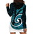 New Zealand Hoodie Dress Maori With Silver Fern Papua Shell Green Ver.1 LT6 - Polynesian Pride