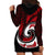 New Zealand Hoodie Dress Maori With Silver Fern Red LT6 - Polynesian Pride