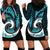 New Zealand Hoodie Dress Maori With Silver Fern Light Blue LT6 - Polynesian Pride