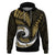 New Zealand Hoodie Maori With Silver Fern Gold LT6 Gold - Polynesian Pride