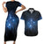 Matariki Te Tau Hou Māori Couples Matching Short Sleeve Bodycon Dress and Hawaiian Shirt New Zealand Starry Sky