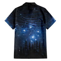Matariki Te Tau Hou Māori Family Matching Short Sleeve Bodycon Dress and Hawaiian Shirt New Zealand Starry Sky