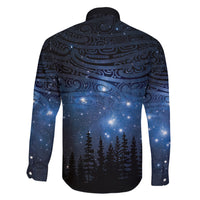 Matariki Te Tau Hou Māori Family Matching Short Sleeve Bodycon Dress and Hawaiian Shirt New Zealand Starry Sky