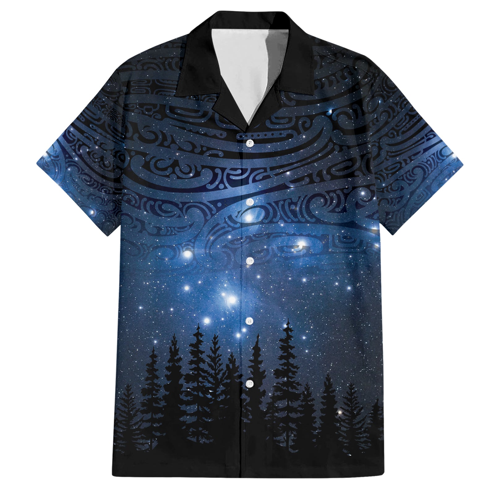 Matariki Te Tau Hou Māori Hawaiian Shirt New Zealand Starry Sky