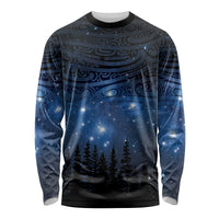 Matariki Te Tau Hou Māori Long Sleeve Shirt New Zealand Starry Sky
