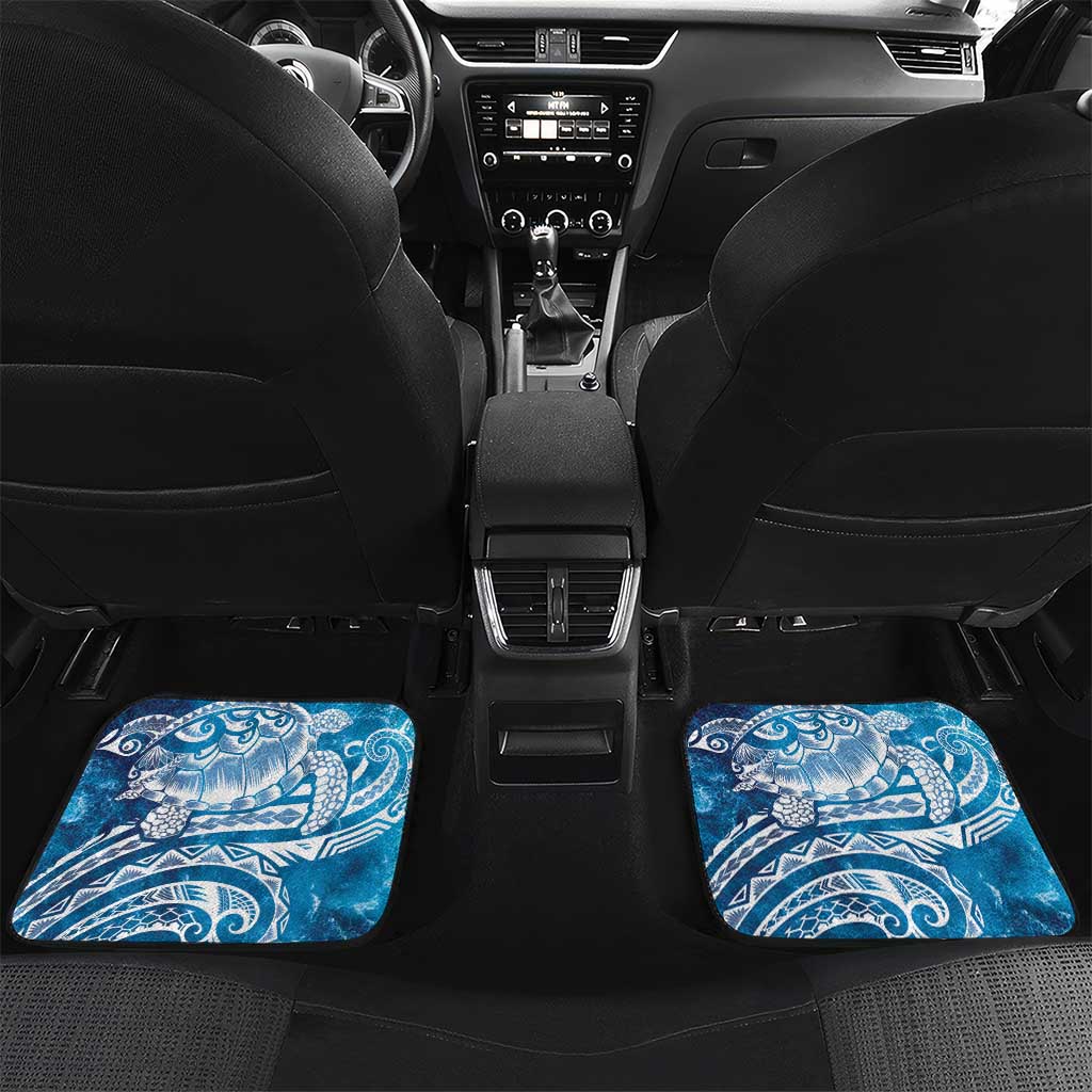 World Ocean Day Polynesian Pattern Car Mats Crystal Waves