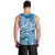 World Ocean Day Polynesian Pattern Men Tank Top Crystal Waves