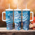 World Ocean Day Polynesian Pattern Tumbler With Handle Crystal Waves