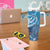 World Ocean Day Polynesian Pattern Tumbler With Handle Crystal Waves