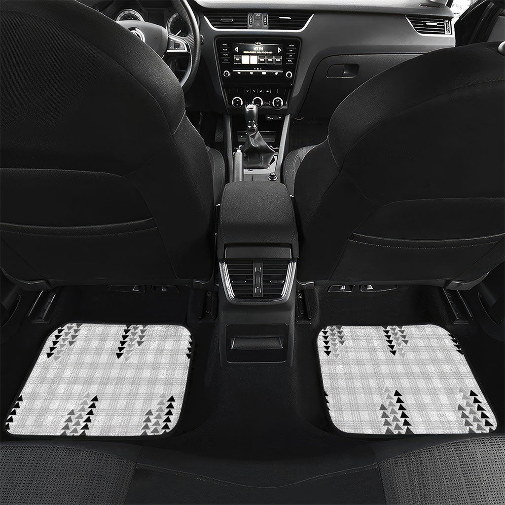 Aloha Hawaii Vintage Kahili Pa'a Lima Car Mats Palaka Print Hinahina
