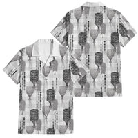 Aloha Hawaii Vintage Kahili Pa'a Lima Family Matching Tank Maxi Dress and Hawaiian Shirt Palaka Print Hinahina