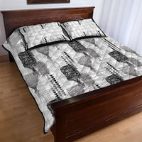 Aloha Hawaii Vintage Kahili Pa'a Lima Quilt Bed Set Palaka Print Hinahina