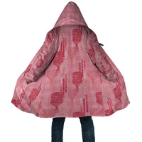 Aloha Hawaii Vintage Kahili Pa'a Lima Cloak Palaka Print Berry Pink