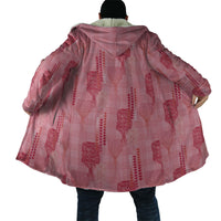 Aloha Hawaii Vintage Kahili Pa'a Lima Cloak Palaka Print Berry Pink