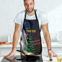 New Caledonia Kanaky Personalized Apron Kagu Bird Emblem - Polynesian Pride