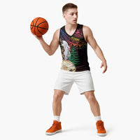 New Caledonia Kanaky Personalized Basketball Jersey Kagu Bird Emblem - Polynesian Pride