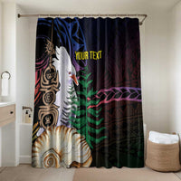 New Caledonia Kanaky Personalized Bathroom Set Kagu Bird Emblem - Polynesian Pride