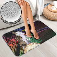 New Caledonia Kanaky Personalized Bathroom Set Kagu Bird Emblem - Polynesian Pride