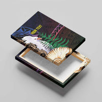 New Caledonia Kanaky Personalized Canvas Wall Art Kagu Bird Emblem - Polynesian Pride