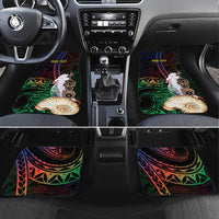New Caledonia Kanaky Personalized Car Mats Kagu Bird Emblem - Polynesian Pride